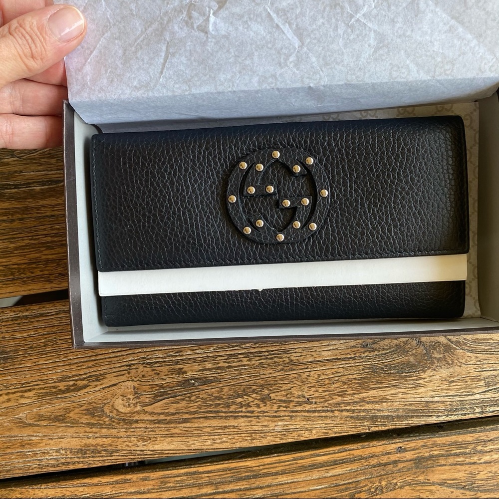 NWOT Gucci continental wallet black - Picture 7 of 10